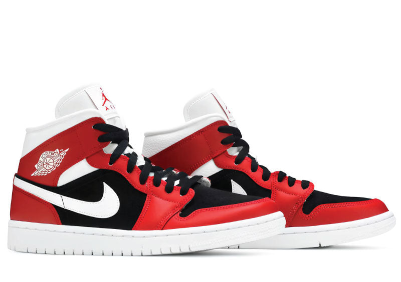 Air Jordan 1 Mid Womens Gym Red Black