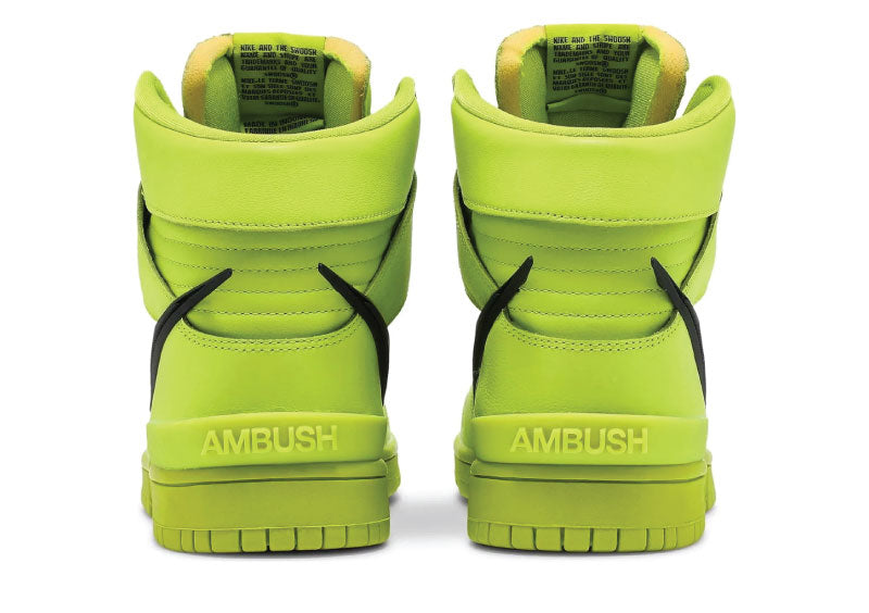 Nike Dunk High x Ambush Flash Lime