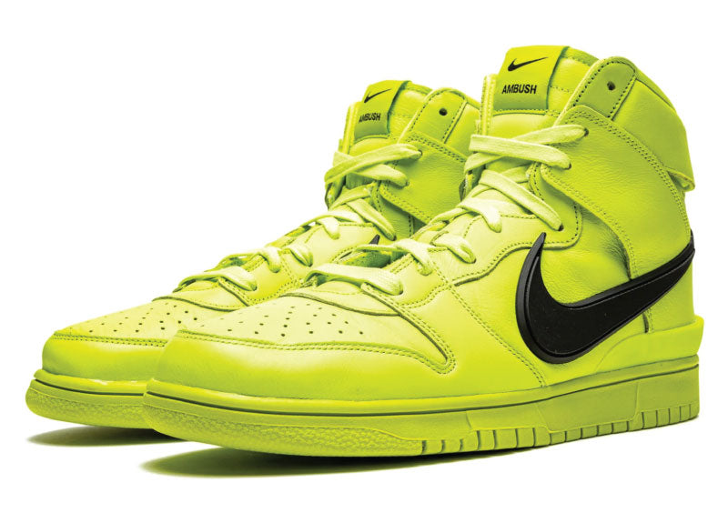 Nike Dunk High x Ambush Flash Lime