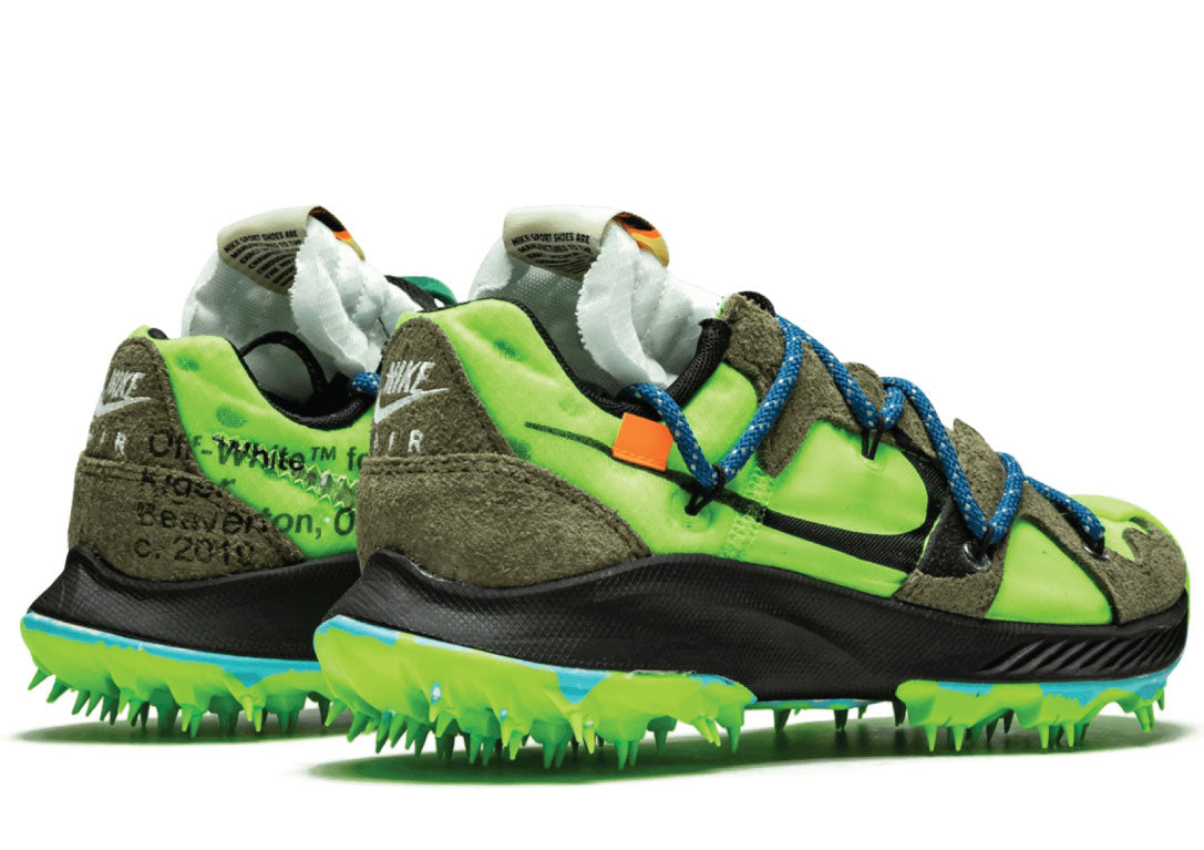 Off White X Nike Zoom Terra Kiger 5 Electric Green