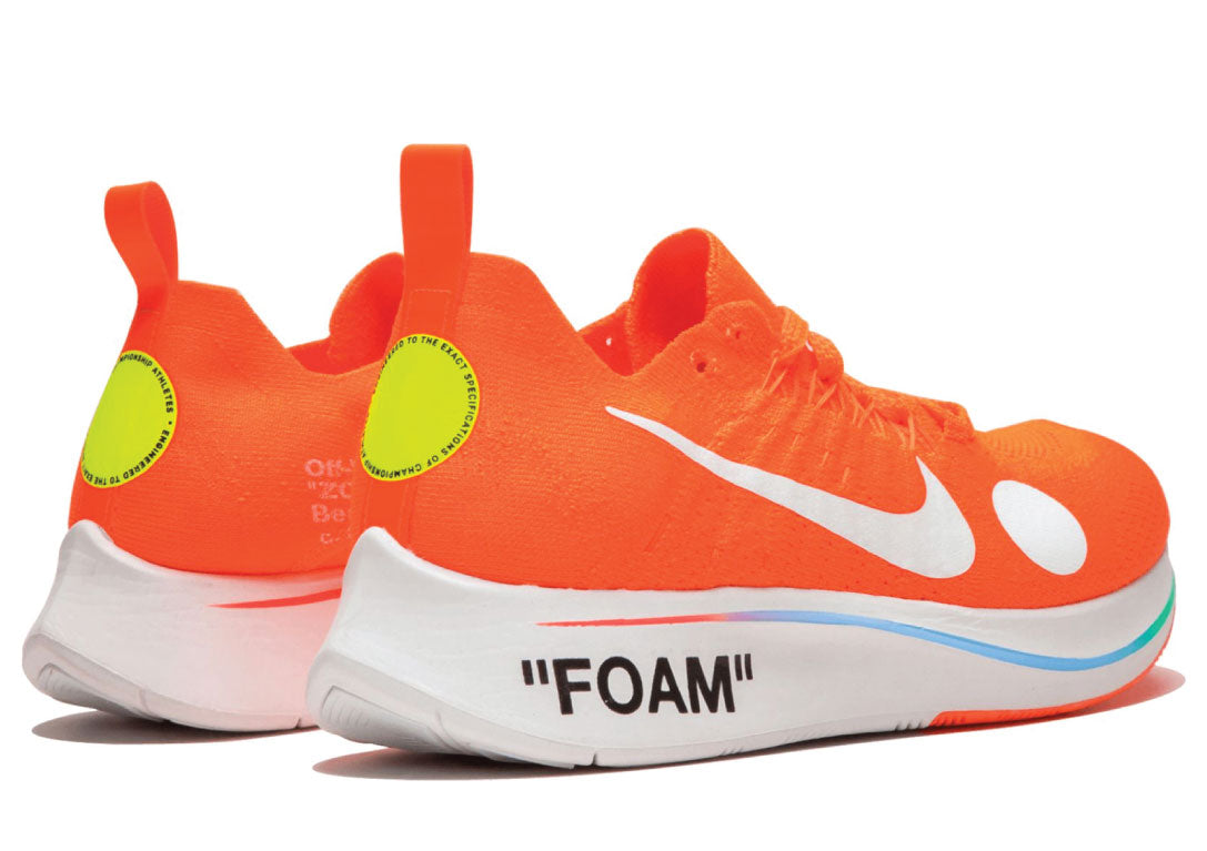 Zoom Fly Mercurial Flyknit Total Orange x Off White