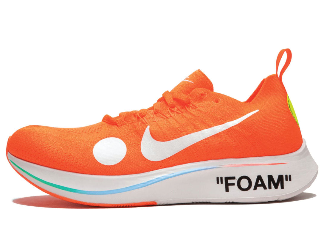 Zoom Fly Mercurial Flyknit Total Orange x Off White