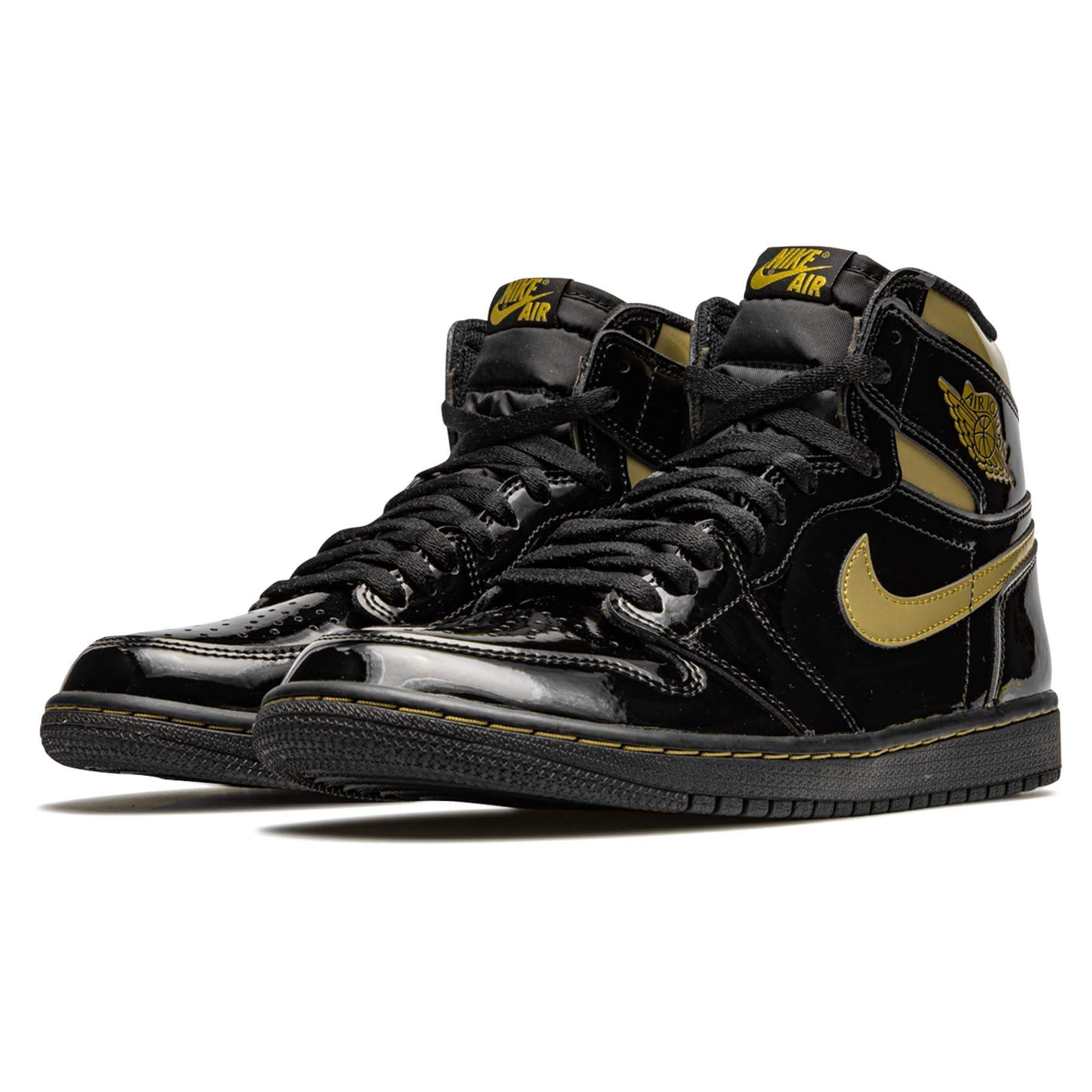 Air Jordan 1 High OG Patent Black Gold - Sneakersoflondon