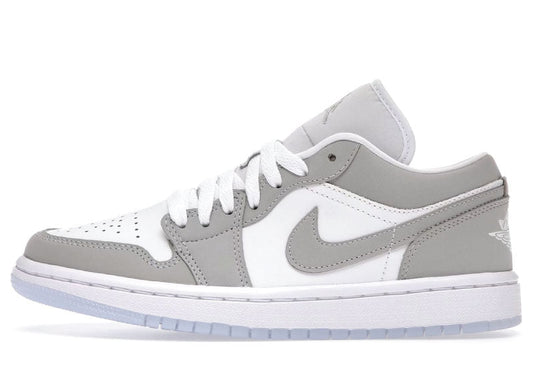 Air Jordan 1 Low White Wolf Grey Womens - Sneakers of London