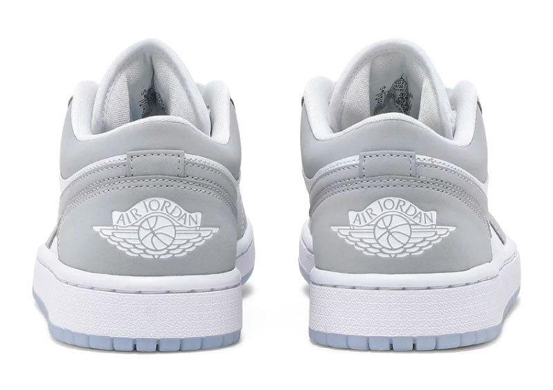 Air Jordan 1 Low White Wolf Grey Womens - Sneakers of London